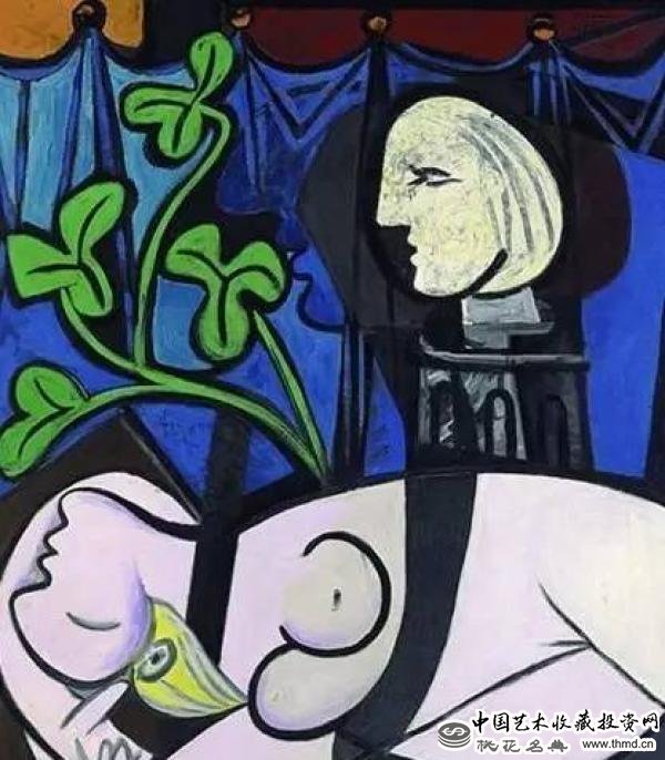 皮诺藏品：毕加索作品《Nude，Green Leaves， and Bust》 1932年