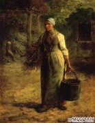 <b>携带木柴和一桶水的女子（米勒作品赏析）</b>