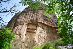 甘肃武山：走近拉梢寺露天摩崖浮雕